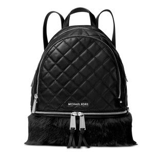 Michael Kors Rhea medium backpack fur & quilted